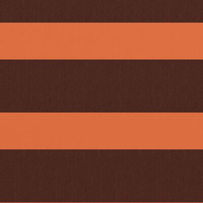 vidaXL Balkongskjerm oransje og brun 75x400 cm oxfordstoff