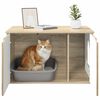 vidaXL Katt Hus Sonoma 85 x 55 x 53,5 cm Konstruert tre