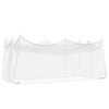 vidaXL Hage Myggnett 220 mesh Hvit 3 x 6 x 2,5 m Polyester