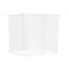 vidaXL Hengende myggnett 156 netting hvit 220x200x210 cm