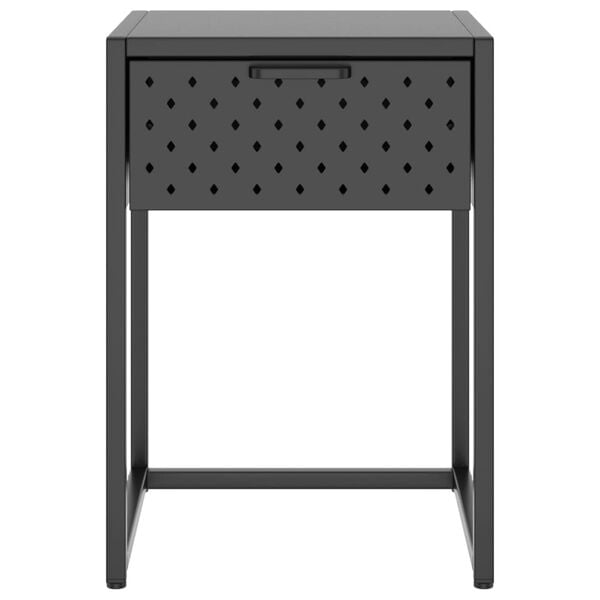 vidaXL Nattbord antrasitt 38x35x54 cm st&aring;l