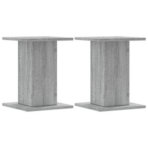 vidaXL Plantestativer 2 stk gr&aring; sonoma 30x30x40 cm konstruert tre
