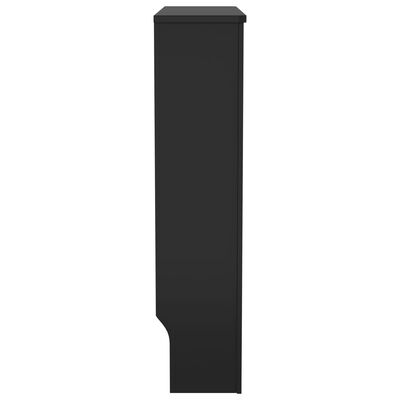vidaXL Radiatordeksel MDF svart 78 cm