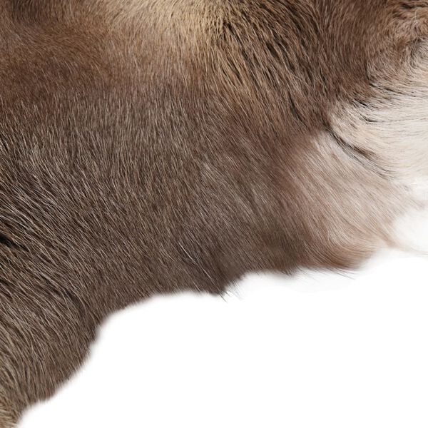 vidaXL Teppe av reinskinn blandet gr&aring; 80x130 cm