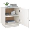 vidaXL Nattbord 2 stk hvit 40x34x45 cm heltre furu