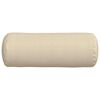 vidaXL Bolster puter 2 pcs Krem Ø 25 x 70 cm stoff