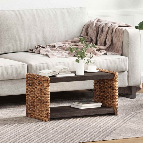 vidaXL Sidetabell Naturlig 44.5 x 45 x 45 cm Massiv Mahogni Tre