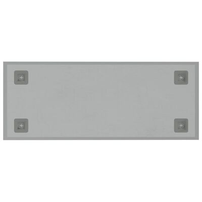 vidaXL Veggmontert magnettavle hvit 50x20 cm herdet glass