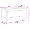 vidaXL Plantekasse honningbrun 82,5x40x39 cm heltre furu