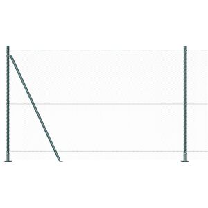 vidaXL Sekskantet gjerde med betongbase 100 x 1,4 m PVC-belagt st&aring;l