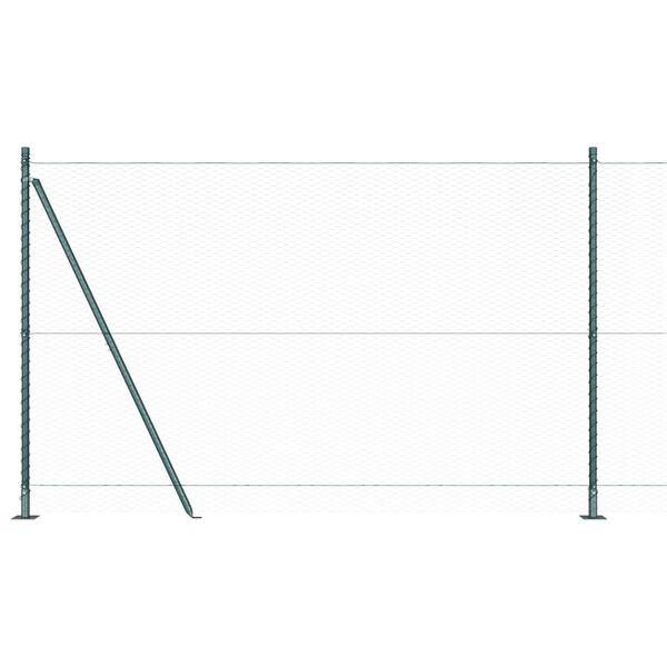 vidaXL Gjerdep&aring;le gr&oslash;nn 100 x 1,4 m (25 mm mesh) St&aring;l og PVC