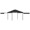 vidaXL Paviljong med doble utvidbare tak 3x3x2,75 m antrasitt 180 g/m&sup2;