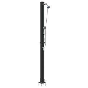 vidaXL Utendørs Soldusj Svart 217 cm PVC og Aluminium