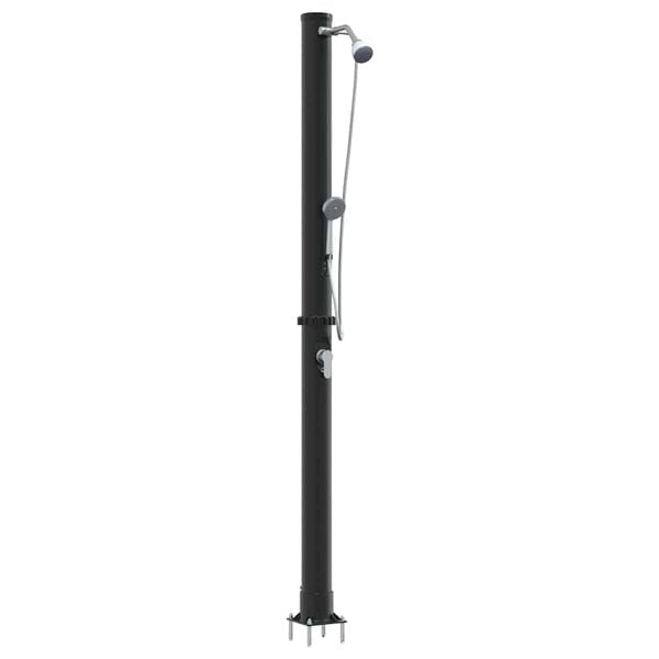 vidaXL Utendørs Soldusj Svart 217 cm PVC og Aluminium