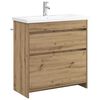 vidaXL Baderomsinnredningssett Artisan eik 81 x 40 x 84,5 cm