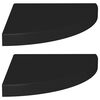 vidaXL Flytende vegghyller 2 stk svart 35x35x3,8 cm MDF