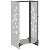 vidaXL Vedstativ 40x30x80 cm rustfritt st&aring;l
