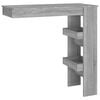 vidaXL Veggmontert barbord gr&aring; sonoma 102x45x103,5 cm konstruert tre