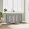 vidaXL Radiatordeksel gr&aring; sonoma 149x20x82 cm konstruert tre