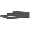 vidaXL Plantekasse gr&aring; 107x107x27 cm heltre furu