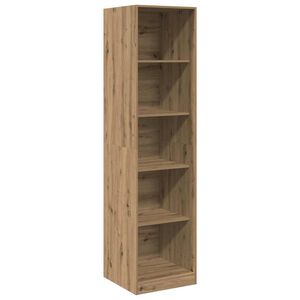 vidaXL Garderobe artisan eik 50x50x200 cm konstruert tre