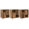 vidaXL Serviesskap 3 stk. Gammelt tre 60 x 35 x 70 cm