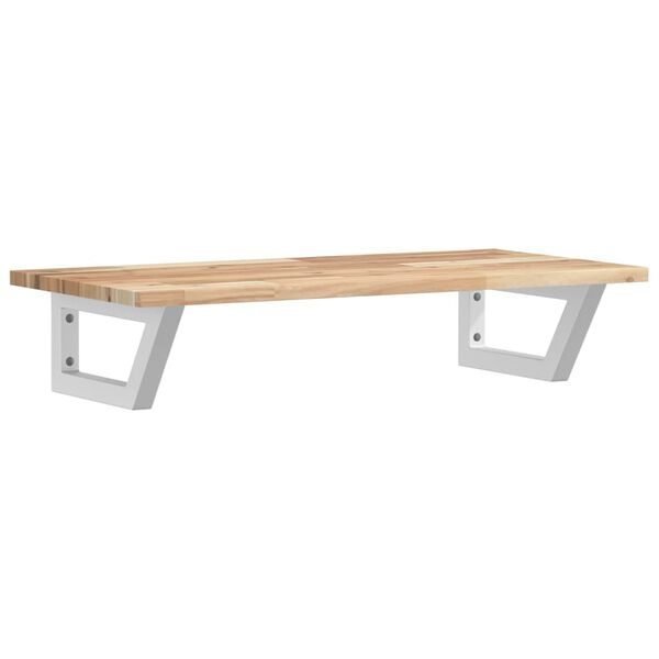 vidaXL Servanthylle veggmontert st&aring;l og heltre akasie