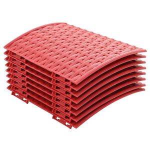 vidaXL Julekjole R&oslash;d &Oslash; 65 x 24 cm Plast