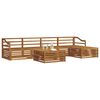 vidaXL Utend&oslash;rs sofa-sett 6 pcs Naturlig