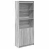 vidaXL Highboard gr&aring; sonoma 70x35x180 cm konstruert tre