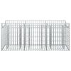 vidaXL Gabion hevet seng s&oslash;lv 150 x 50 x 60 cm Galvanisert St&aring;l