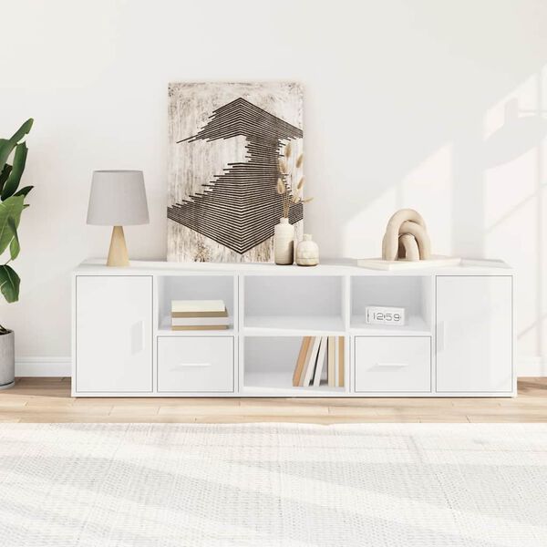 vidaXL Hj&oslash;rneskap hvit 160x40x45 cm konstruert tre