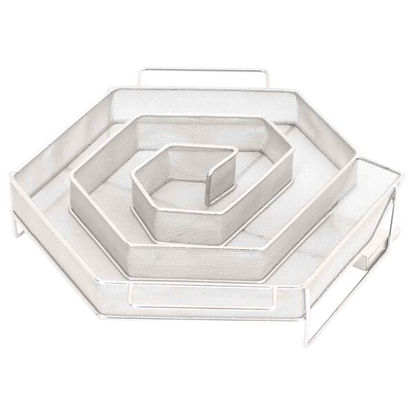 vidaXL Kaldr&oslash;ykgenerator sekskantet 22,5 cm rustfritt st&aring;l