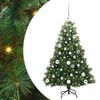 vidaXL Kunstig juletre med 150 LED med stativ gr&oslash;nn 120 cm PE og PVC