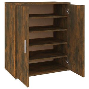 vidaXL Skohylle r&oslash;kt eik 60x35x70 cm konstruert tre