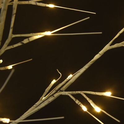 vidaXL Juletre 180 LED 1,8m varmhvit silje innendørs og utendørs
