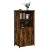 vidaXL Highboard r&oslash;kt eik 62x36x121,5 cm konstruert tre