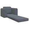 vidaXL Sammenleggbar Sofa seng M&oslash;rkegr&aring; 98 x 71 x 83 cm Fl&oslash;yel