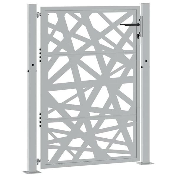 vidaXL Hageport 100x125 cm værbestandig stållampedesign