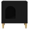 vidaXL Katt Hus Svart 51 x 30 x 52 cm Konstruert tre