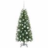 vidaXL Kunstig juletre med 150 LED med stativ gr&oslash;nn 120 cm PE og PVC
