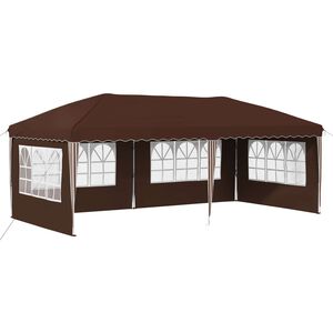 vidaXL Pop-up Festtelt 575 x 289 x 245 cm Brun