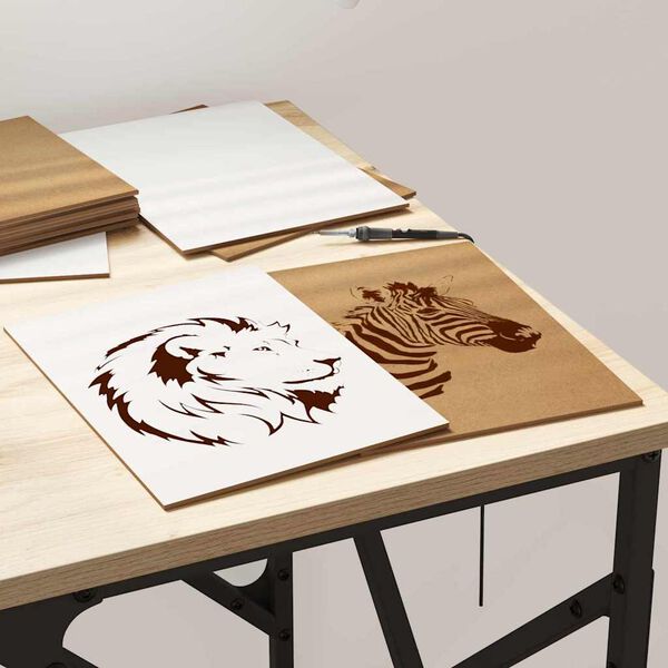 vidaXL Dekorpaneler 150 pcs Hvit 21 x 30 x 0,27 cm Konstruert tre