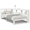 vidaXL Seng med bokhylle uten madrass hvit 75x190 cm heltre furu
