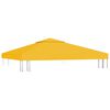 vidaXL Dobbel toppduk til paviljong 310 g/m² 3x3 m gul
