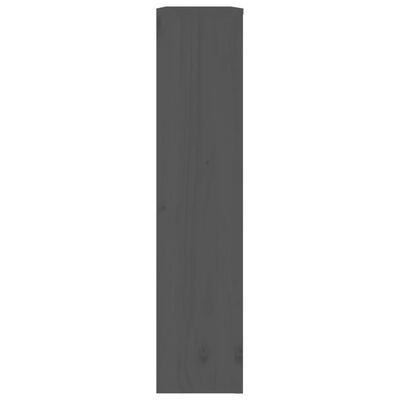 vidaXL Radiatordeksel grå 79,5x19x84 cm heltre furu