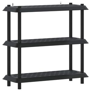 vidaXL Hyllesystem 3 niv&aring;er 100 x 40 x 96 cm PP Antrasitt