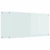 vidaXL Kj&oslash;kkenbenkplate 2 pcs Hvit 120 x 60 cm herdet glass