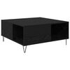 vidaXL Kaffebord Svart Eik 80 x 80 x 36,5 cm Konstruert tre