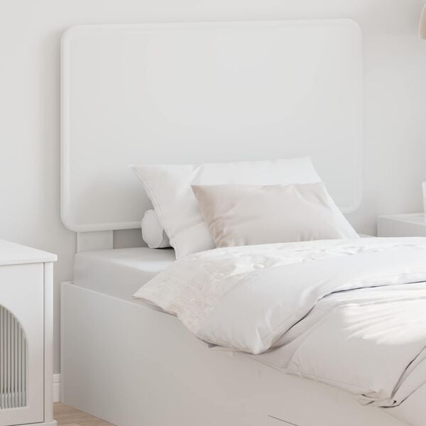 vidaXL Hodegavl med hodegjerde Hvit 75 cm Konstruert tre